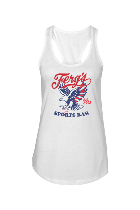 Ferg's Sports Bar USA Cotton Blend Racerback Tank - Women's