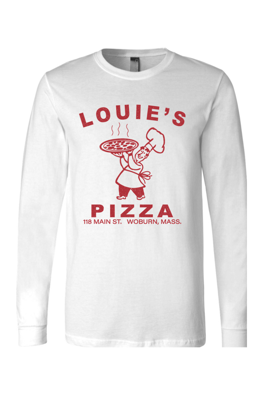 Louie's Pizza 100% Cotton Long Sleeve T-Shirt - Unisex