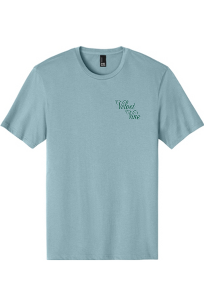 Velvet Vine Green Logo with Front & Back Cotton T-Shirt - Unisex