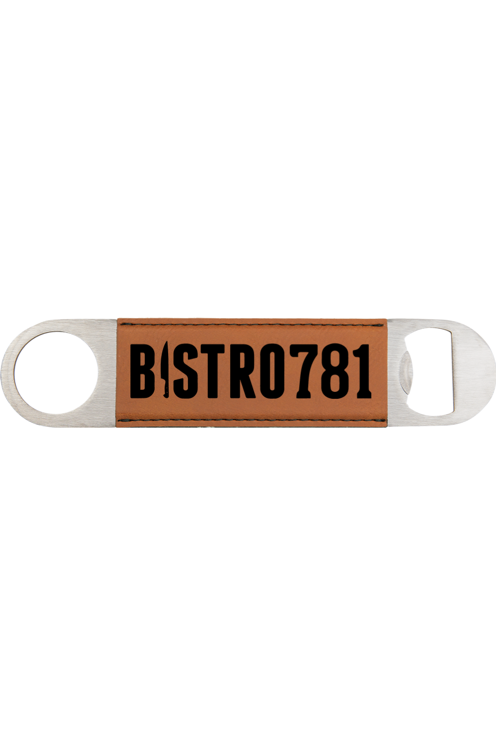 Bistro 781 Engraved Leatherette Bottle Opener