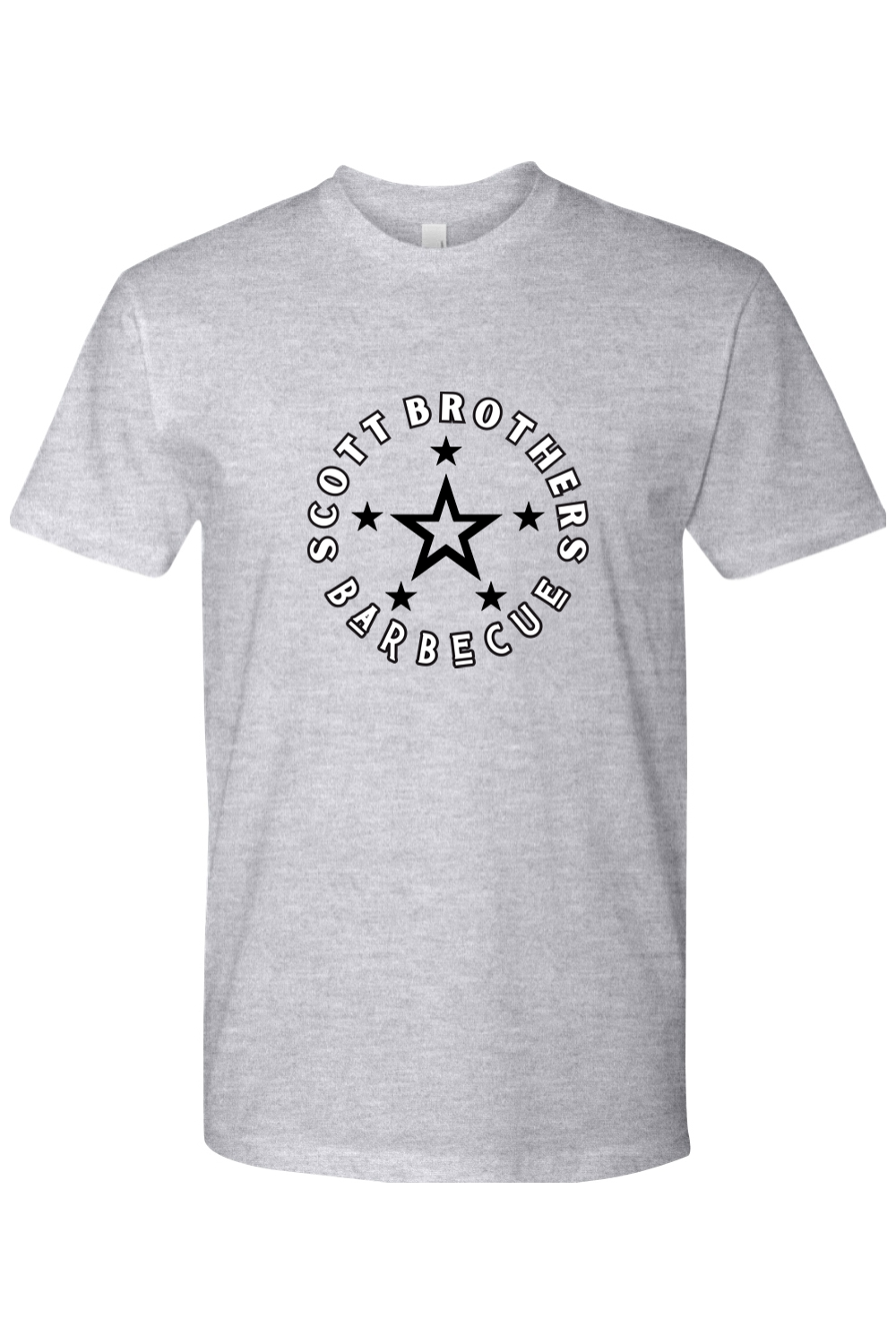 Scott Brothers Barbecue Black N' White Star Logo Cotton Tshirt - Unisex