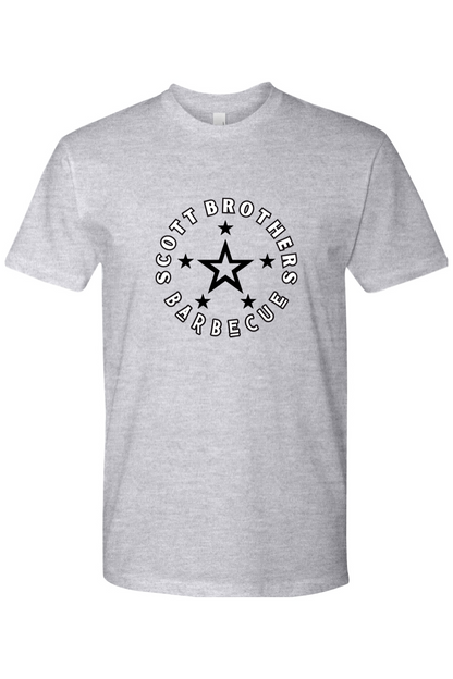 Scott Brothers Barbecue Black N' White Star Logo Cotton Tshirt - Unisex