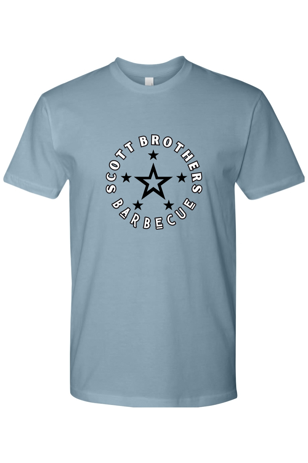Scott Brothers Barbecue Black N' White Star Logo Cotton Tshirt - Unisex