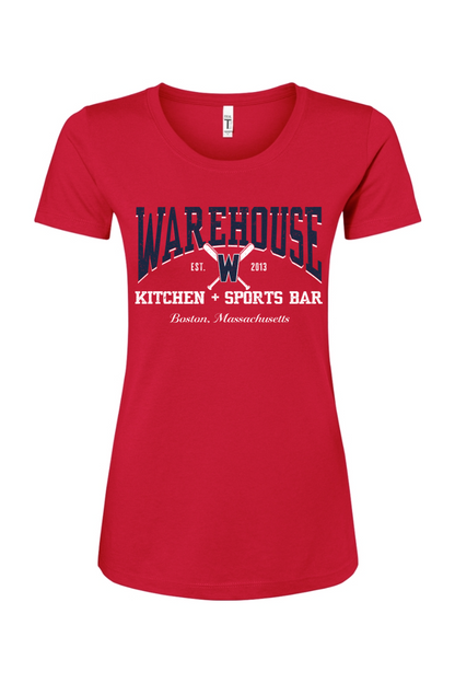 Warehouse Kitchen + Sports Bar Baseball Cotton Blend T-Shirt - Women's