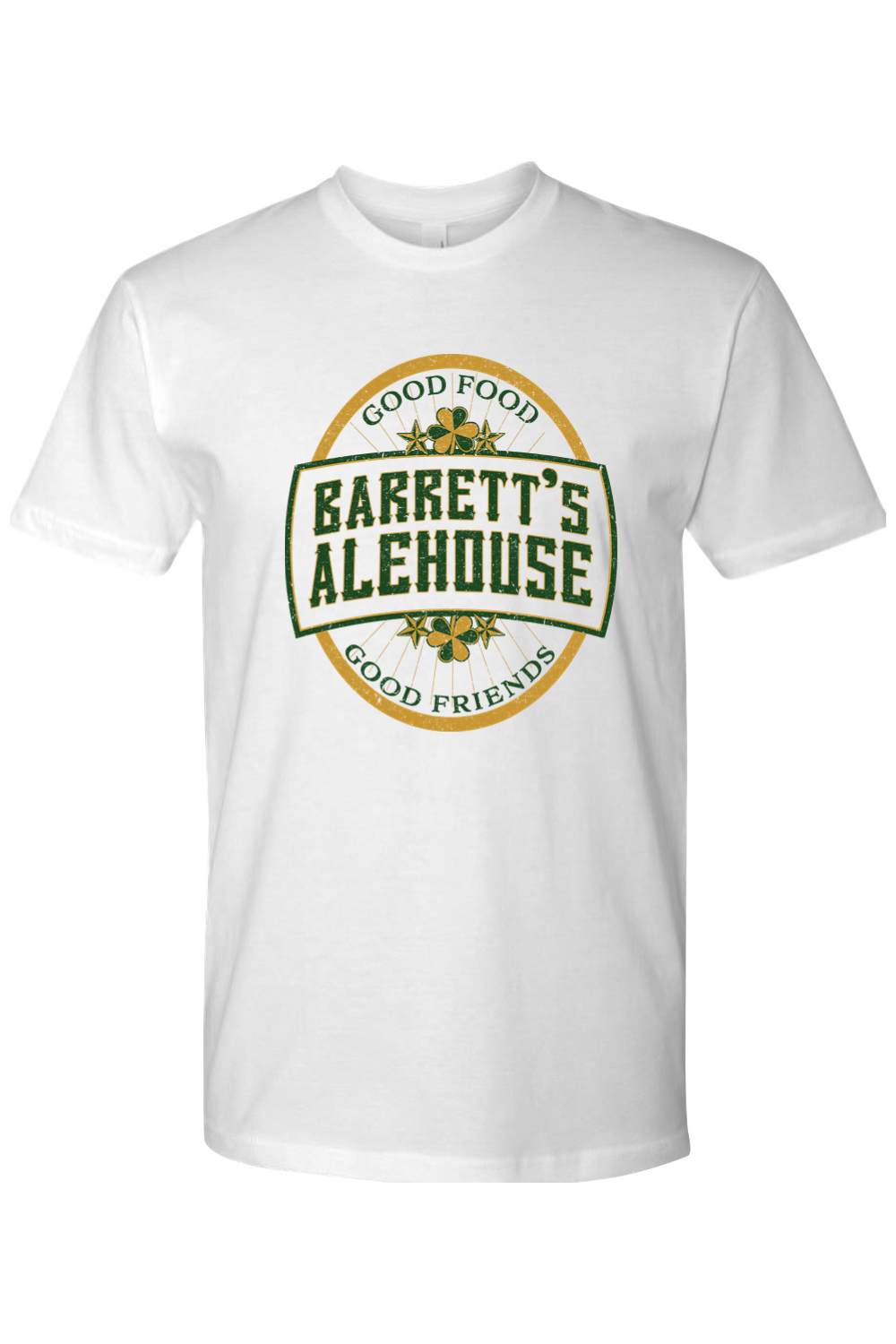 Barrett's Alehouse Throwback Logo with Clover