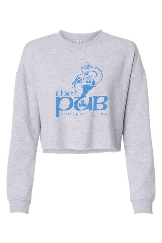 The Pub Elephant Cropped Crewneck Sweatshirt