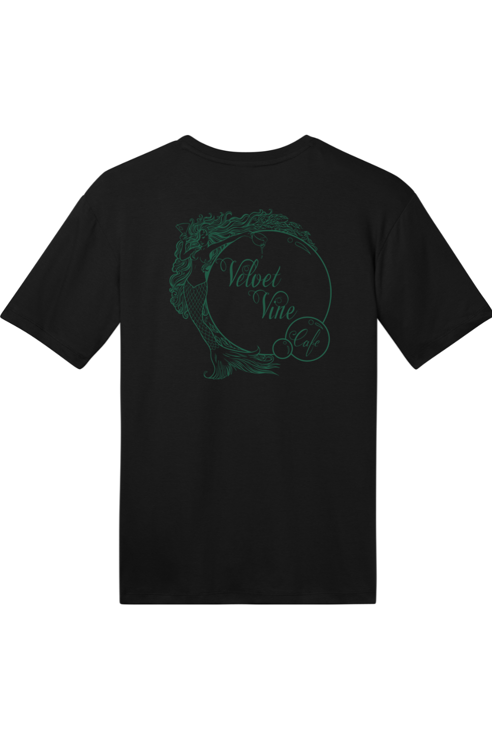 Velvet Vine Green Logo with Front & Back Cotton T-Shirt - Unisex