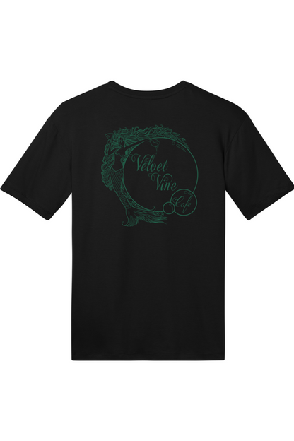 Velvet Vine Green Logo with Front & Back Cotton T-Shirt - Unisex