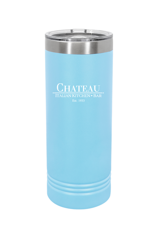Chateau Italian Kitchen & Bar 22 oz. Skinny Tumbler with Slider Lid *Spring Colors*