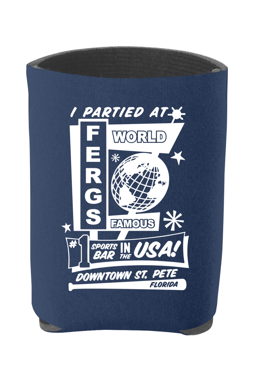 I Partied at Ferg's Insulated Can Cooler
