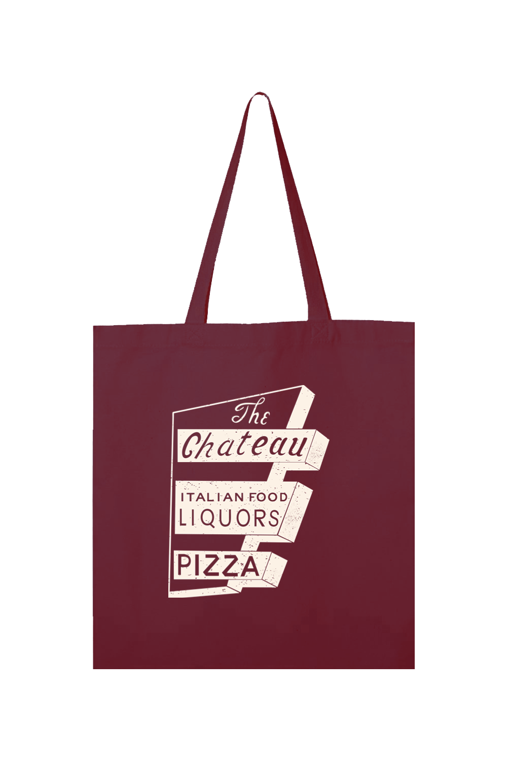 Chateau Throwback Sign Cotton Canvas Tote
