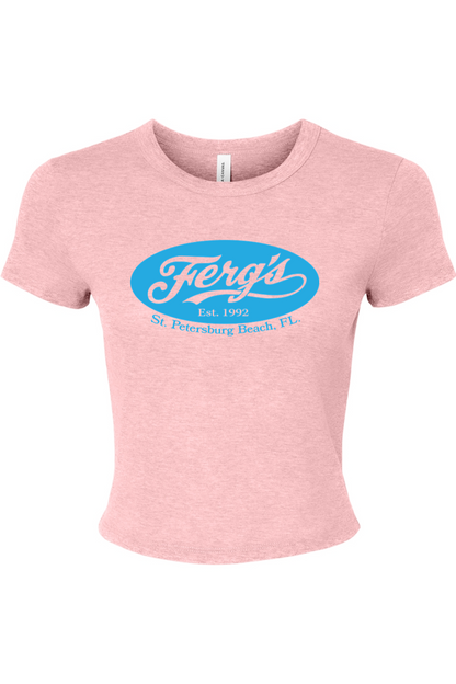 Ferg's Original Logo Micro Rib Baby Tee - Women's