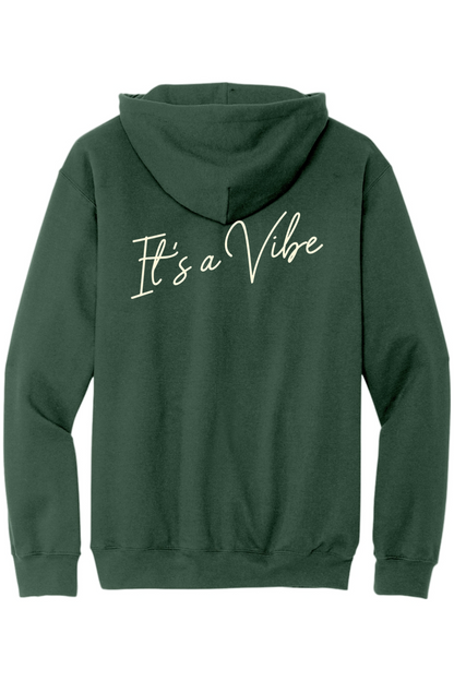 Velvet Vine Green Sponge Fleece Hoodie - Mens