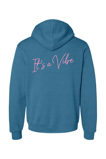 Velvet Vine Pink Logo Sponge Fleece Hoodie - Men's