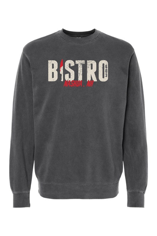 Bistro 603 Slasher Pigment-Dyed Crewneck Sweatshirt - Unisex