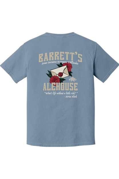 Barrett's Alehouse Rose Letter Comfort Colors T-Shirt - Mens Adult
