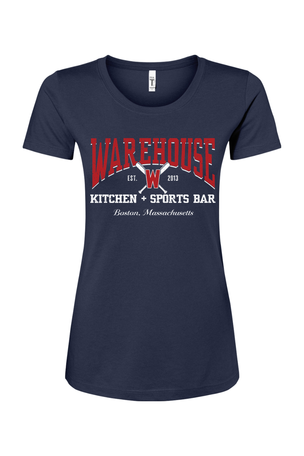 Warehouse Kitchen + Sports Bar Baseball Cotton Blend T-Shirt - Women's