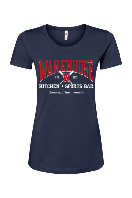 Warehouse Kitchen + Sports Bar Baseball Cotton Blend T-Shirt - Women's