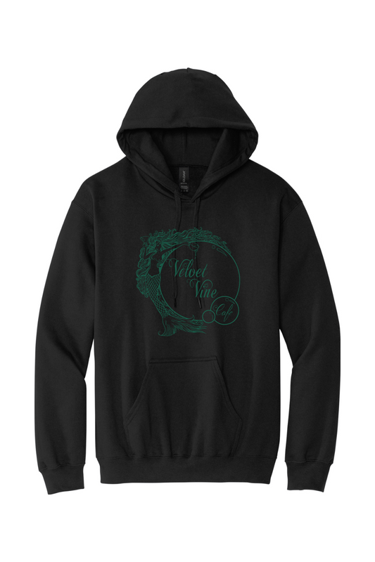 Velvet Vine Green Sponge Fleece Hoodie - Mens
