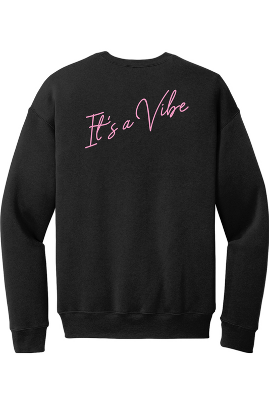 Velvet Vine Pink Logo Sponge Fleece Crewneck Sweatshirt - Men's
