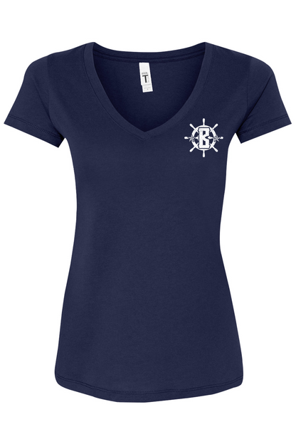 Barrett's Waterfront Cotton Blend V-Neck T-Shirt - Women's