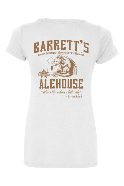 Barrett's Alehouse Dragon's Blood Cotton Blend V-Neck T-Shirt - Women's