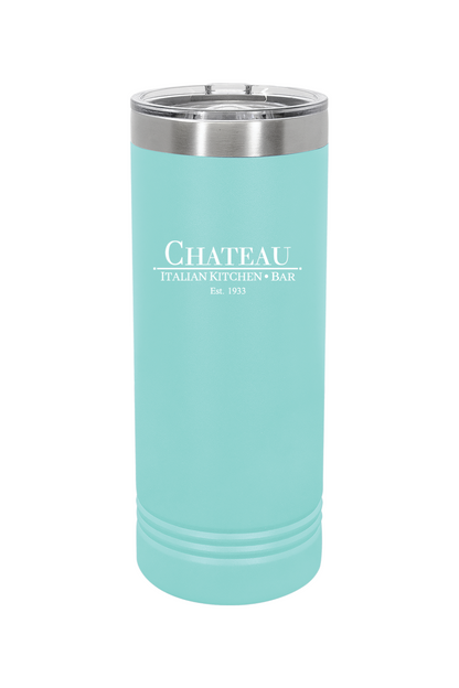 Chateau Italian Kitchen & Bar 22 oz. Skinny Tumbler with Slider Lid *Spring Colors*