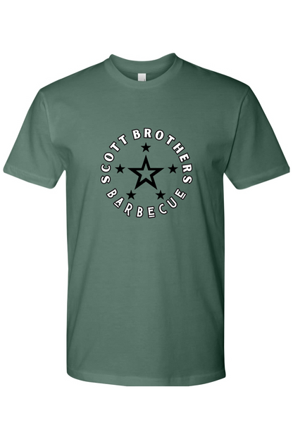 Scott Brothers Barbecue Black N' White Star Logo Cotton Tshirt - Unisex