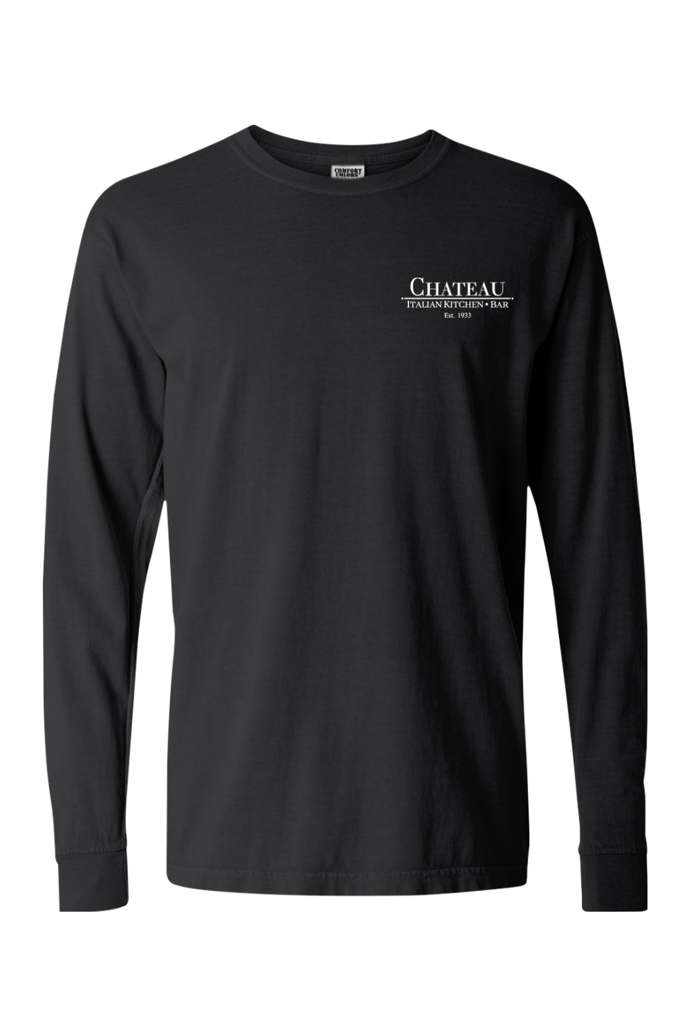 Chateau Italian Kitchen & Bar Small Logo Comfort Colors Long Sleeve T-Shirt - Unisex