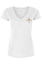 Barrett's Alehouse Dragon's Blood Cotton Blend V-Neck T-Shirt - Women's