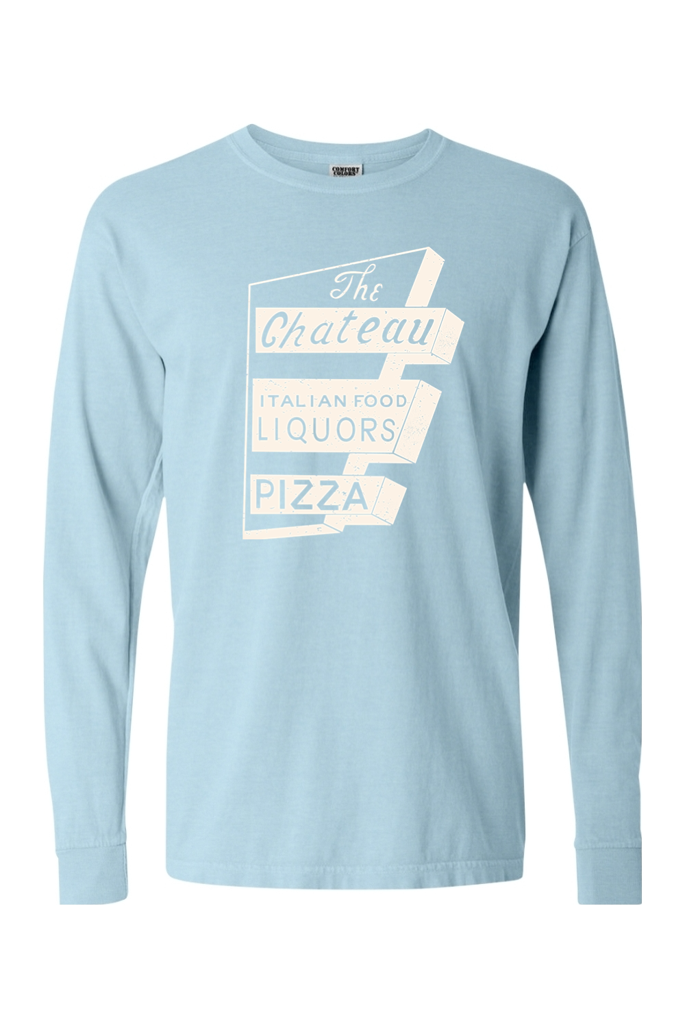 Chateau Throwback Sign Comfort Colors *Spring Colors* Long Sleeve T-Shirt - Unisex