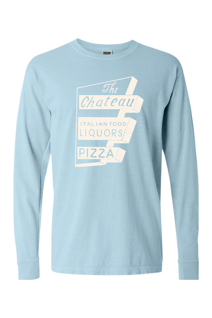 Chateau Throwback Sign Comfort Colors *Spring Colors* Long Sleeve T-Shirt - Unisex