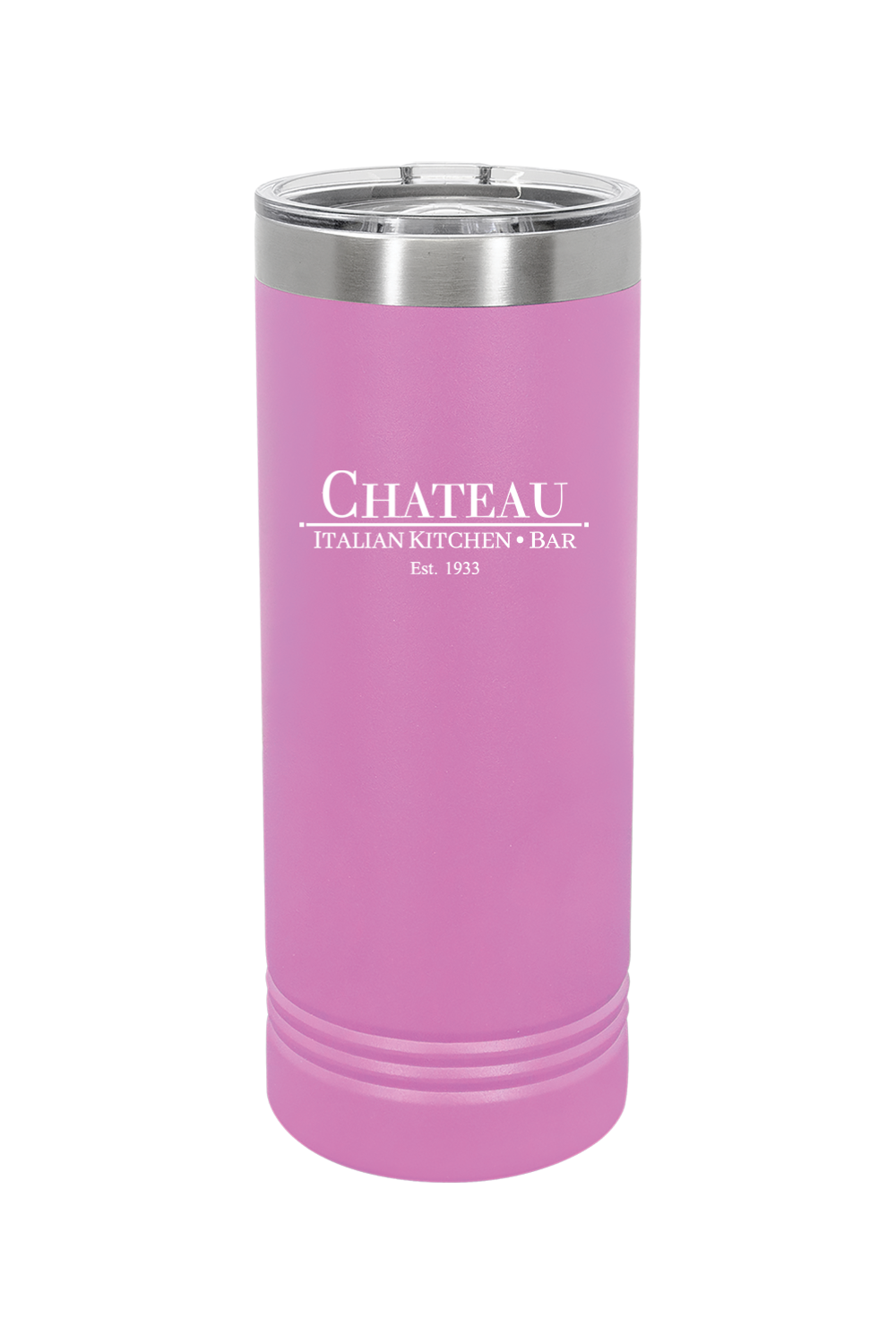 Chateau Italian Kitchen & Bar 22 oz. Skinny Tumbler with Slider Lid *Spring Colors*