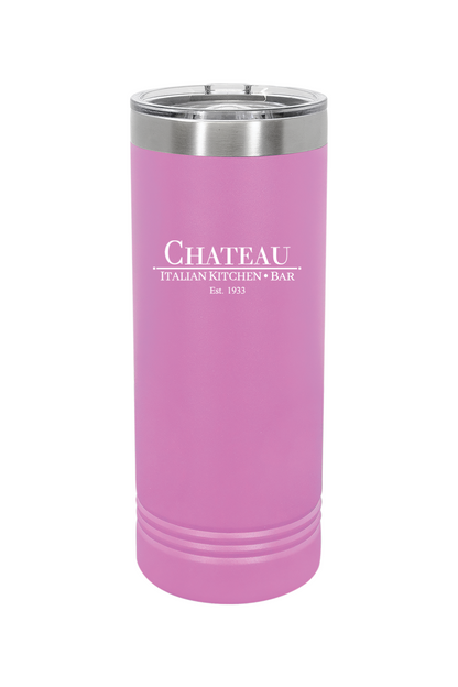 Chateau Italian Kitchen & Bar 22 oz. Skinny Tumbler with Slider Lid *Spring Colors*