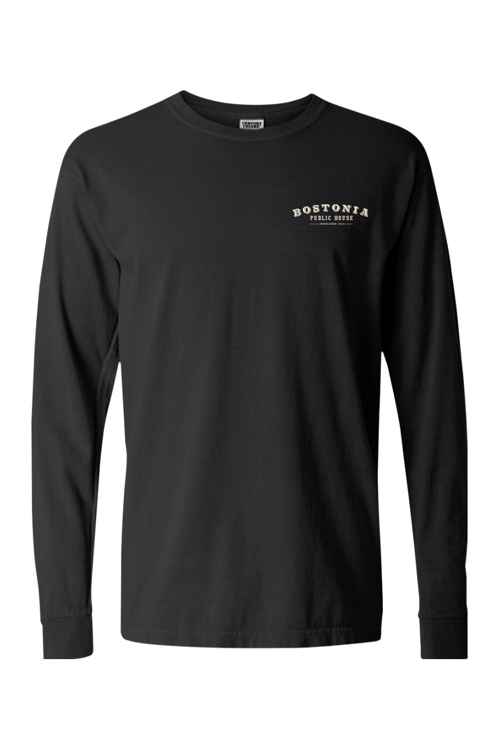 Bostonia Map Comfort Colors Long Sleeve T-Shirt - Men's