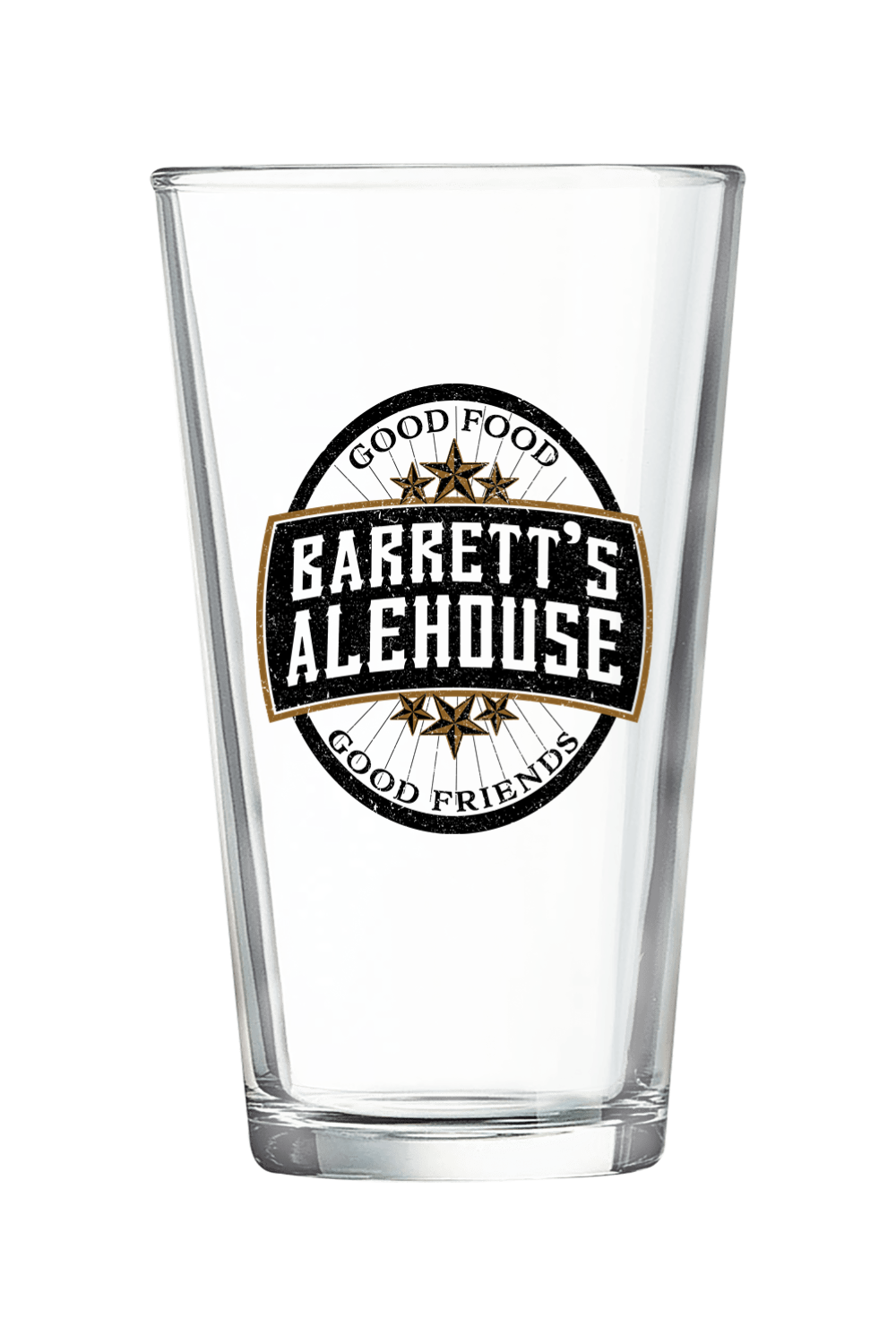 Barrett's Good Food, Good Friends Pint Glass - 16oz.