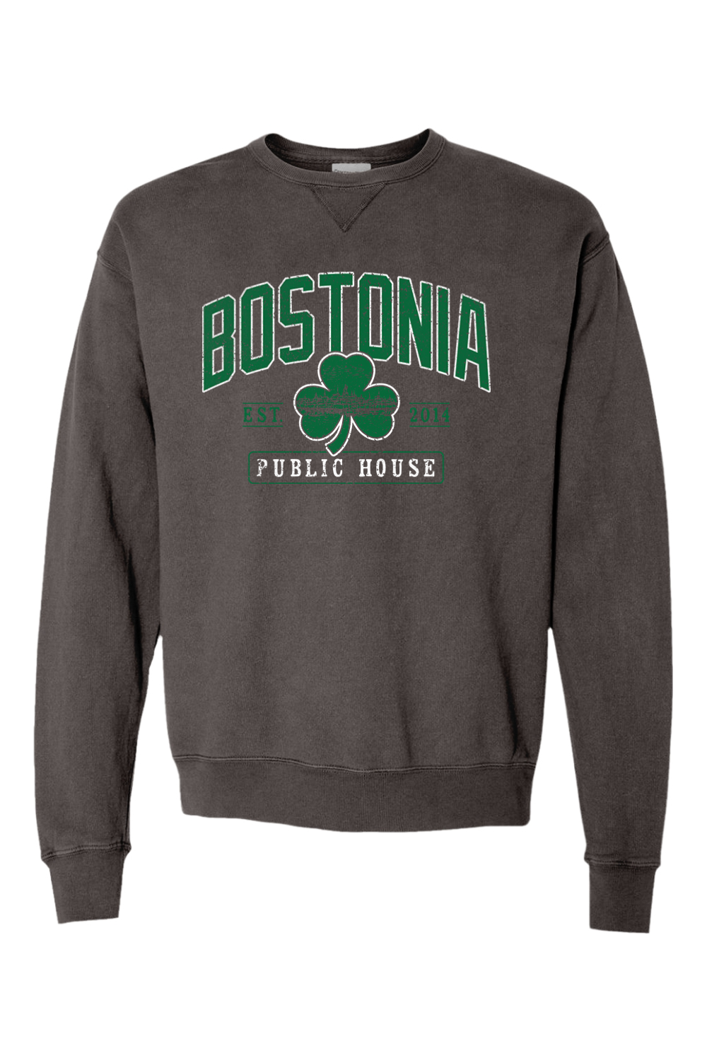 Bostonia Clover Garment Dyed Crewneck Sweatshirt - Men's