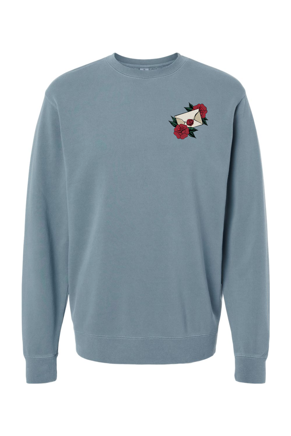 Barrett's Alehouse Rose Letter Pigment-Dyed Crewneck - Unisex Adult