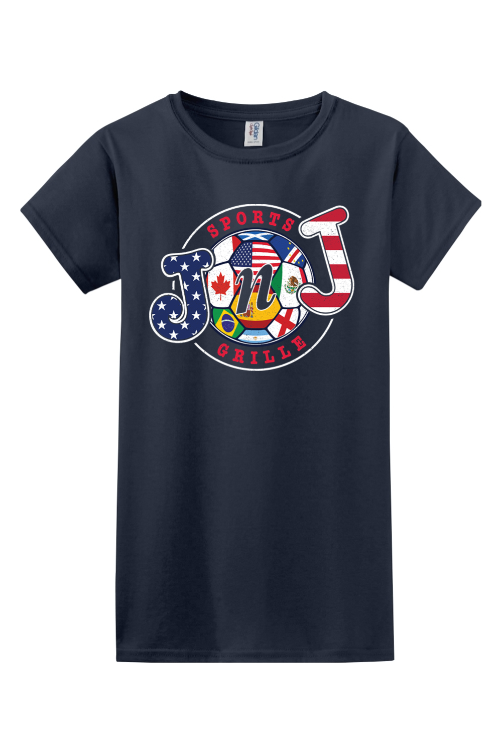 Jake n JOES World Soccer Cotton T-Shirt - Women's