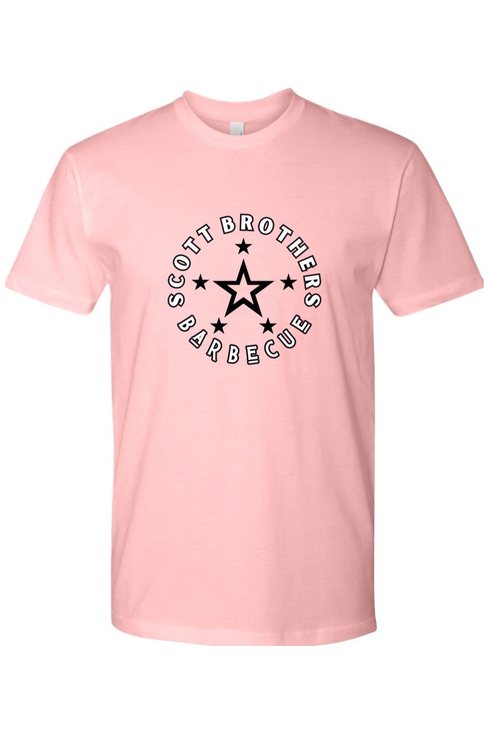 Scott Brothers Barbecue Black N' White Star Logo Cotton Tshirt - Unisex