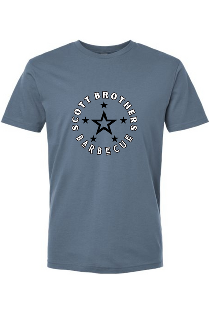 Scott Brothers Barbecue Black N' White Star Logo Cotton Tshirt - Unisex