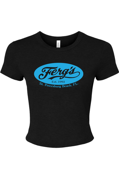 Ferg's Original Logo Micro Rib Baby Tee - Women's