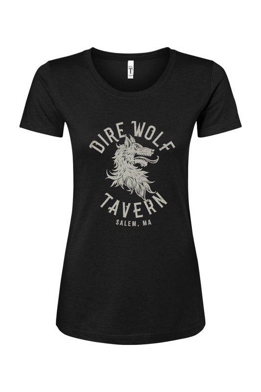 Dire Wolf Tavern Logo Women's Cotton Blend T-Shirt