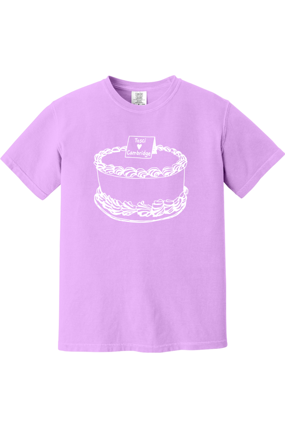 Toscanini's Cake Cambridge Comfort Colors Short Sleeve Shirt - Mens Adult