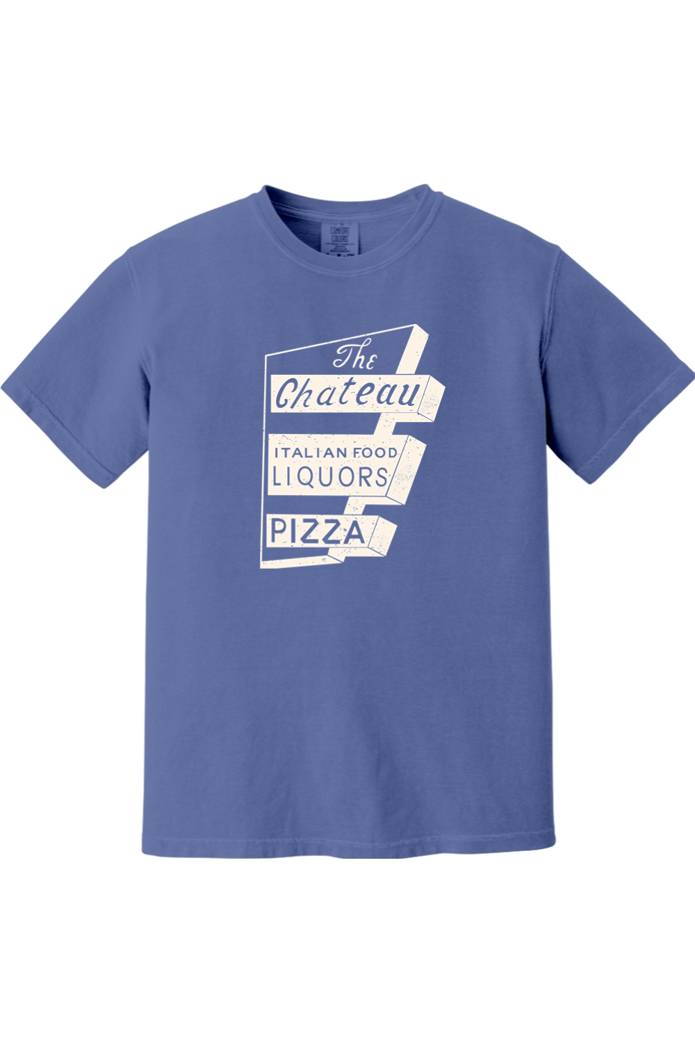 Chateau Throwback Sign Comfort Colors *Spring Colors* T-Shirt - Unisex