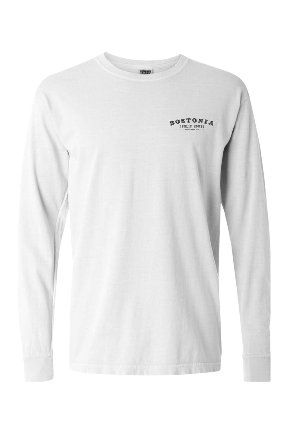 Bostonia Map Comfort Colors Long Sleeve T-Shirt - Men's