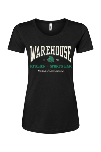 Warehouse Kitchen + Sports Bar Boston Clover Cotton Blend T-Shirt - Women's