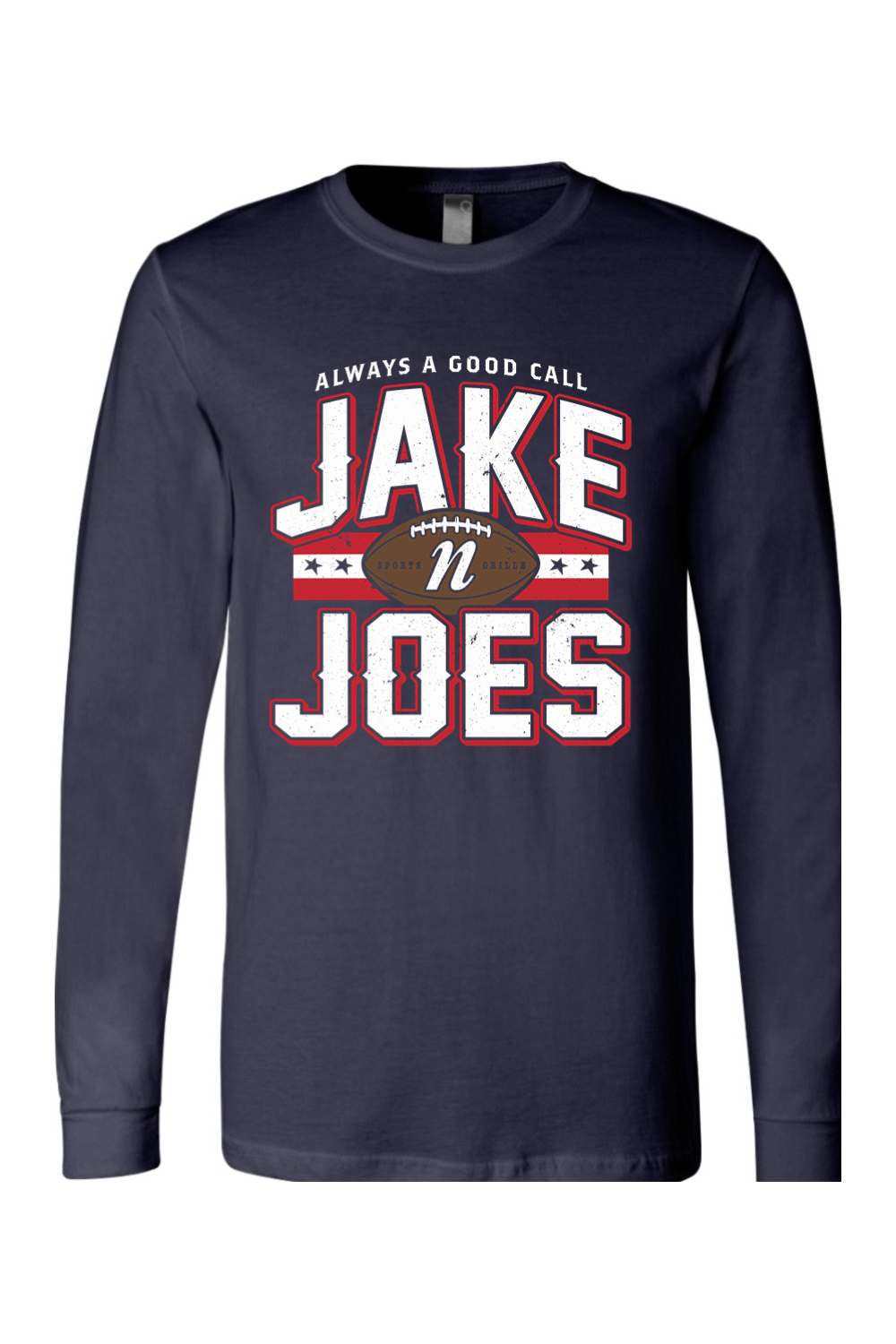Jake n JOES NE Football Long Sleeve T-Shirt - Mens
