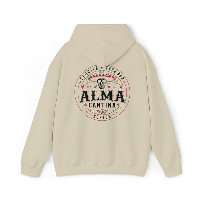 Alma Cantina Mid-weight Hoodie - Alma Circle on Back