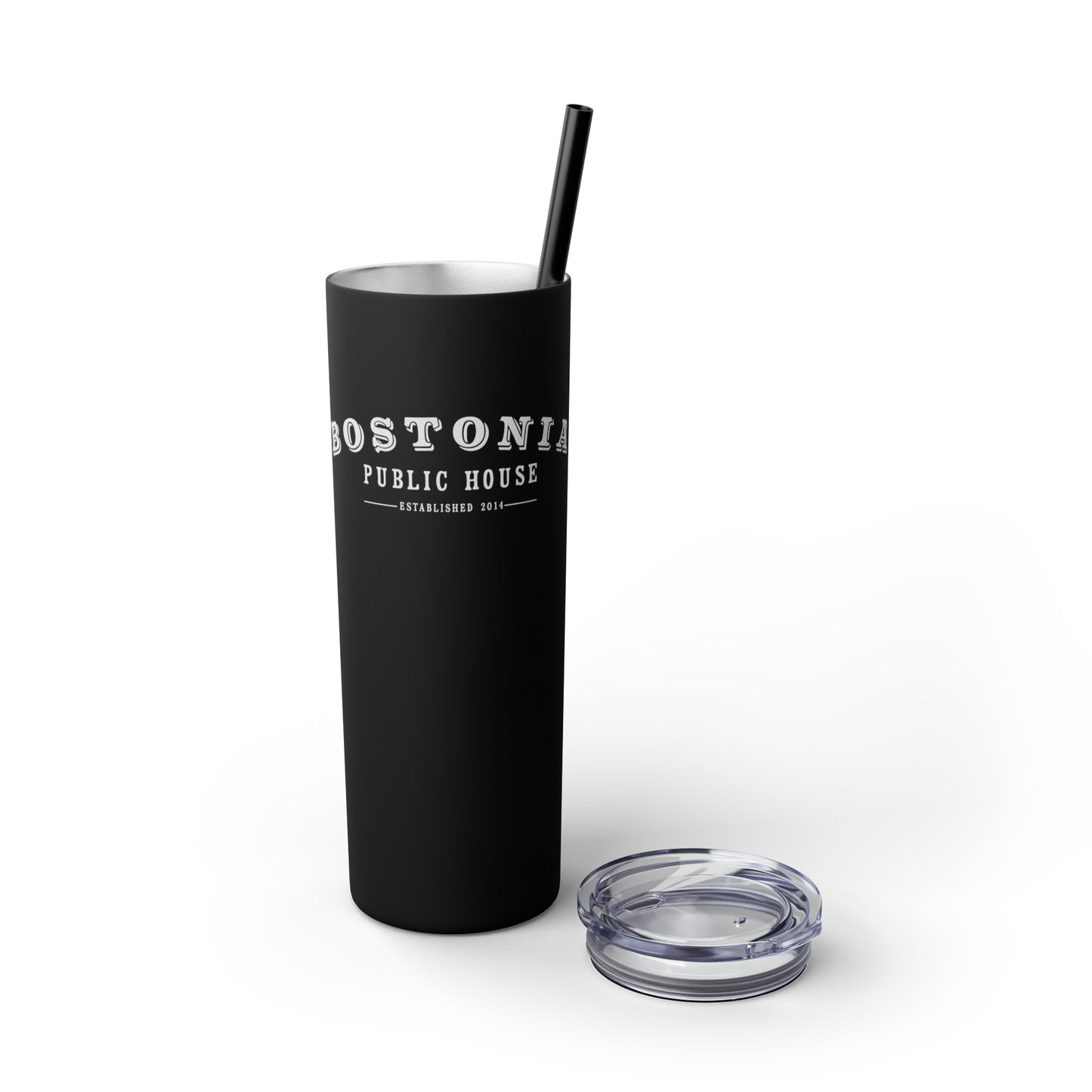 Bostonia Skinny Tumbler with Straw, 20oz